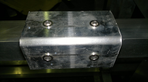 Support parts with riveting nut